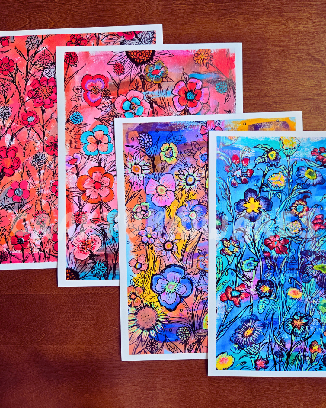 Afterglow — Floral Art Print | Ethereal Wildflower Illustration | Witchy Wall Art | 5x7 Matte or 8.5x11 Glossy Print