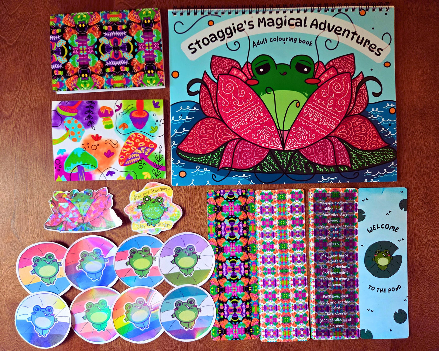 Queer Witchy Frog Coloring Book: Stoaggie's Magical Adventures