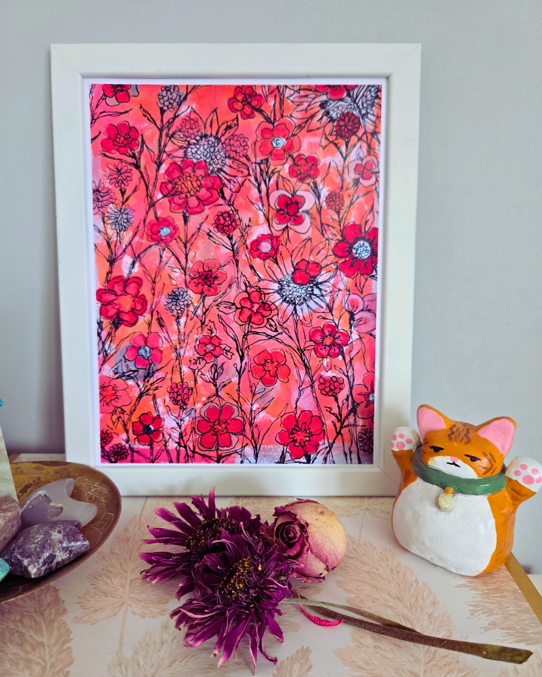 A Study in Limerence — Full Art Print Set (4 Prints) | Floral Wall Art Collection | 5x7 Matte or 8.5x11 Glossy