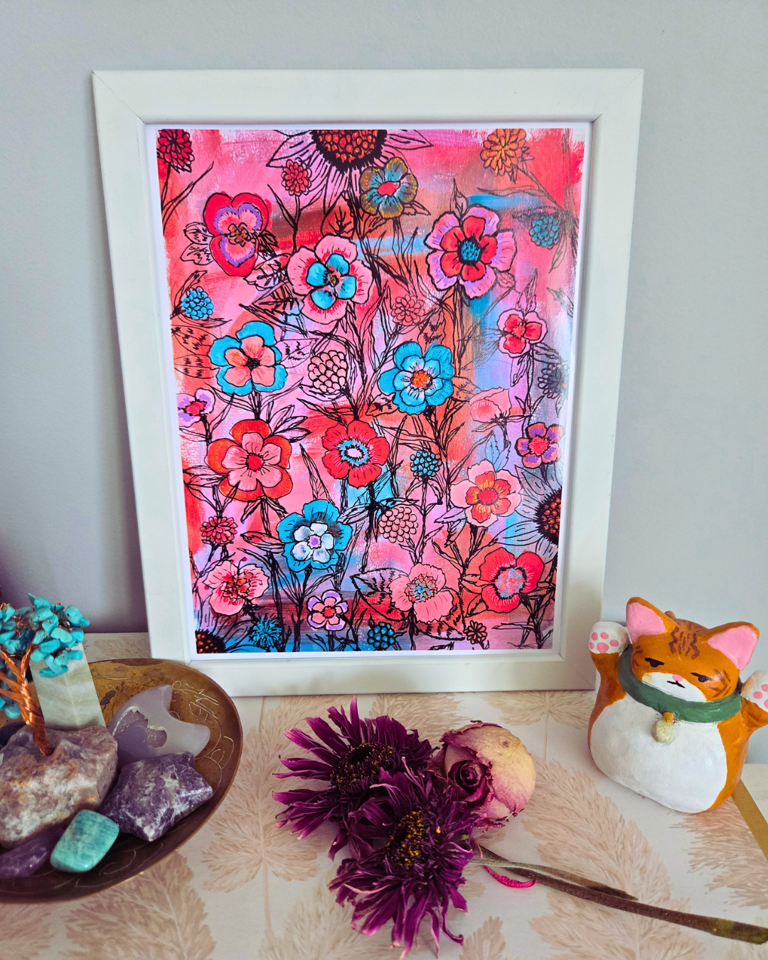 A Study in Limerence — Full Art Print Set (4 Prints) | Floral Wall Art Collection | 5x7 Matte or 8.5x11 Glossy
