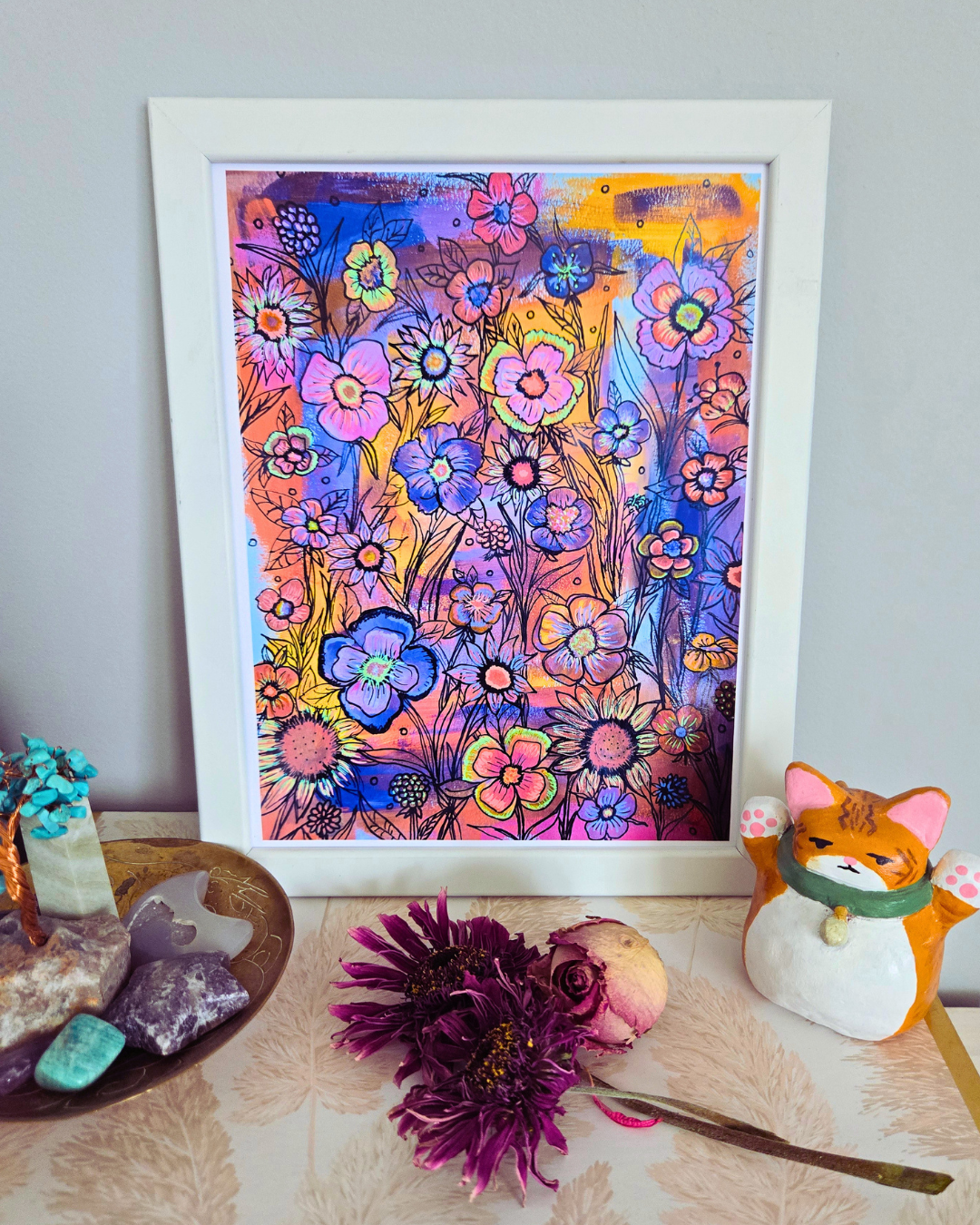 A Study in Limerence — Full Art Print Set (4 Prints) | Floral Wall Art Collection | 5x7 Matte or 8.5x11 Glossy